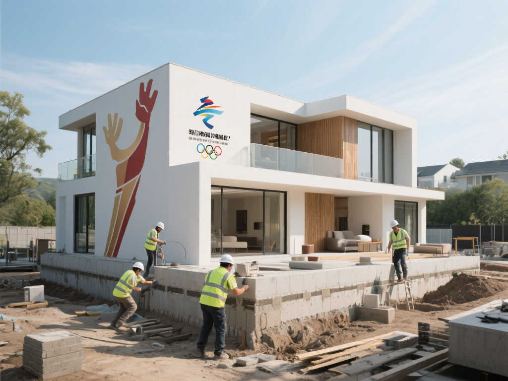 施工方自豪承建奥运冠军住宅:承诺精雕细琢 施工方自豪承建奥运冠军住宅:承诺精雕细琢